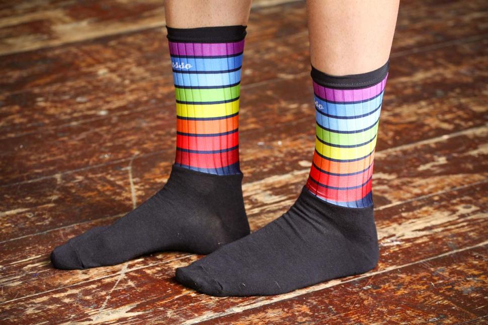Purple Yoga Rainbow Toe Socks (Adult Medium)