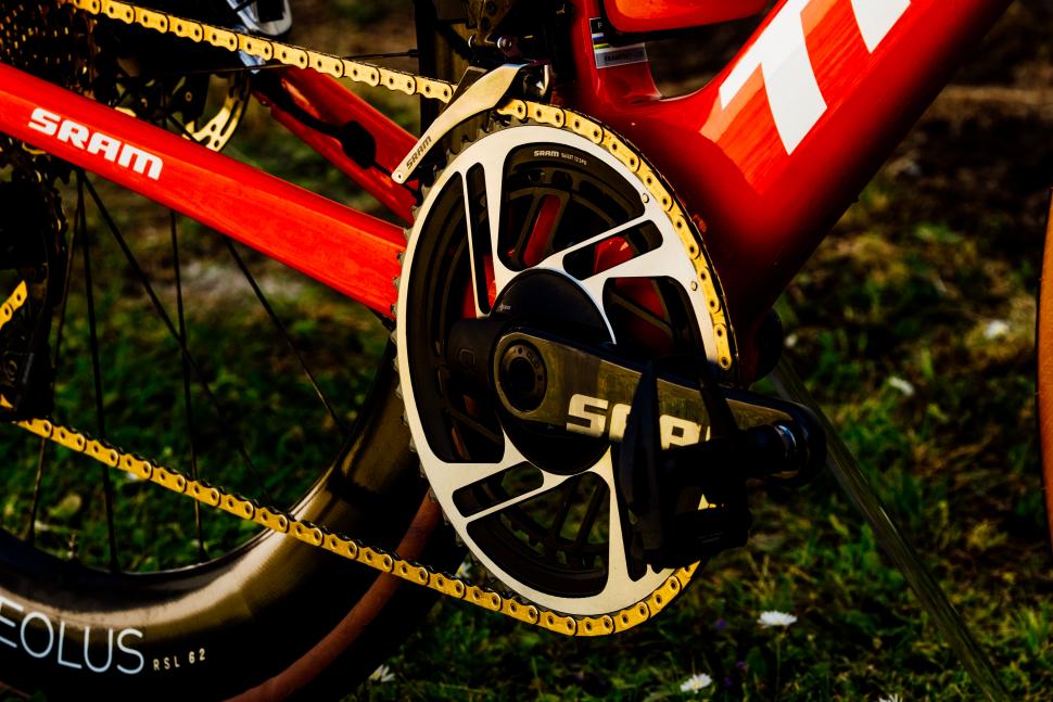 Mads Pedersen Trek Madone Gold SRAM 5