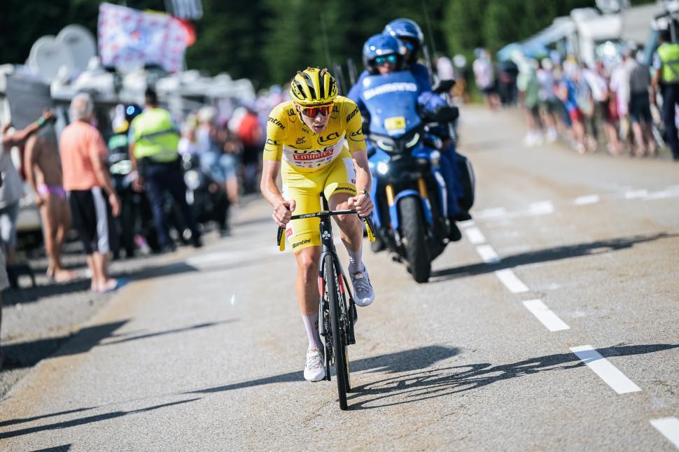 Tadej Pogačar wins stage 15 of the 2024 Tour de France (ASO/Charly Lopez)