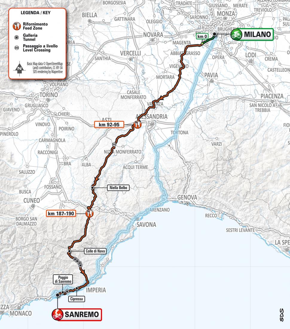Huge changes to MilanSan Remo route after seaside mayors veto race