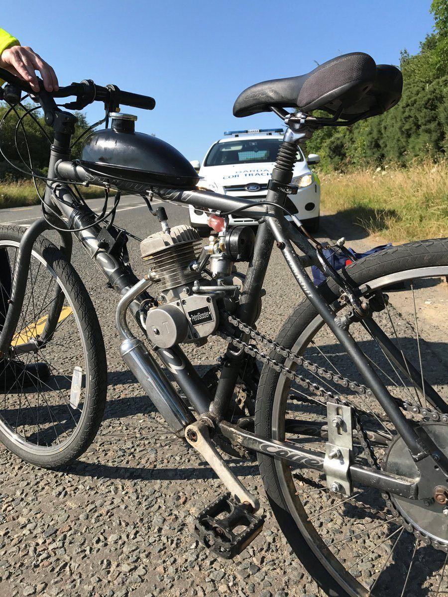 bicycle with petrol engine