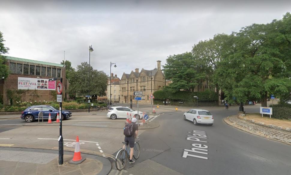 The Plain Roundabout Oxford, July 2022 (via Google Street View)