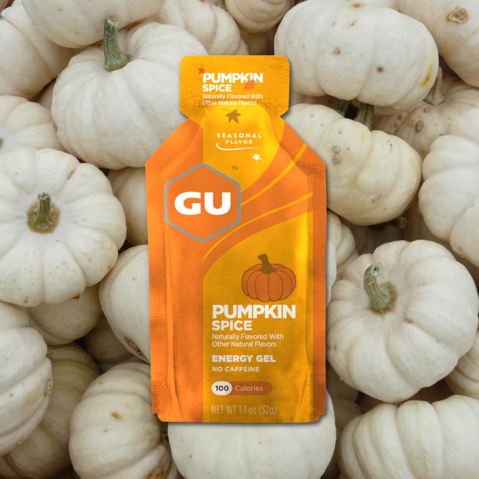 GU gels pumpkin spice flavour