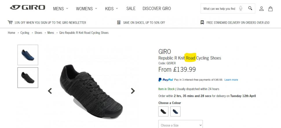 Giro republic road cycling on sale shoes