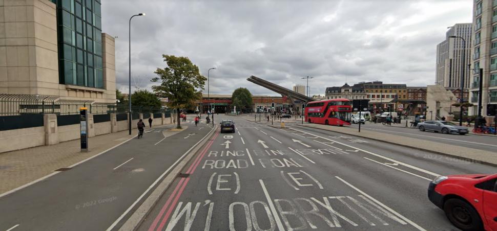 A202 cycle infrastructure (Google Maps)