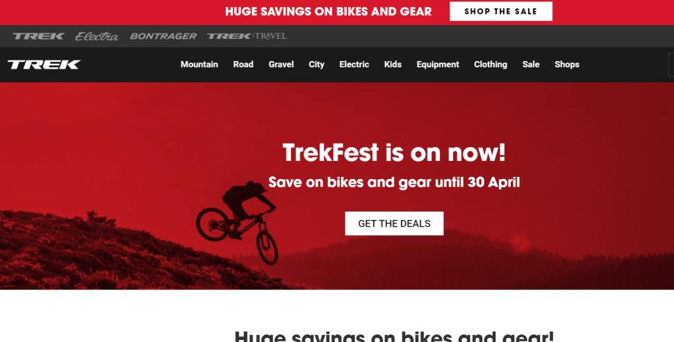 Trek sale April 2024