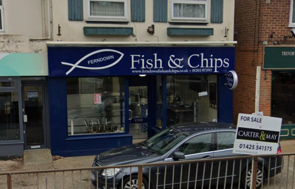Ferndown fish and chip shop (Google Maps)