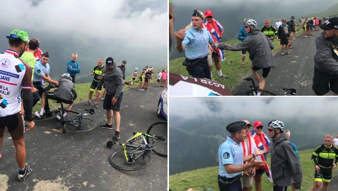 Froome policeman incident 2018 Tour