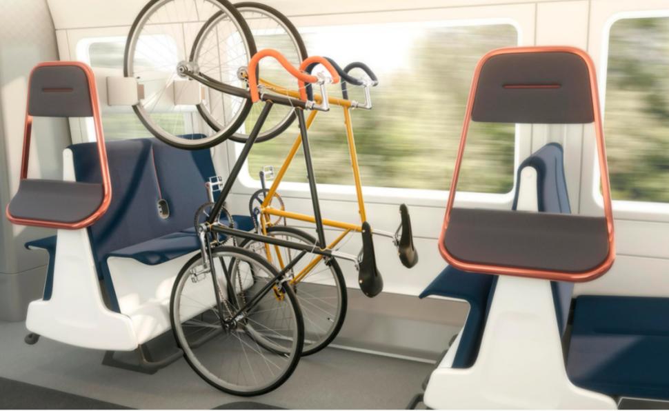 Cyberruimte ongebruikt Registratie Try listening to those who take bikes on trains": Vertical cycle storage  design concept criticised; How