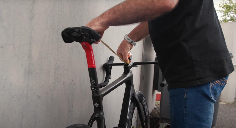 2023 dauphine uae measuring bike fit bar drop