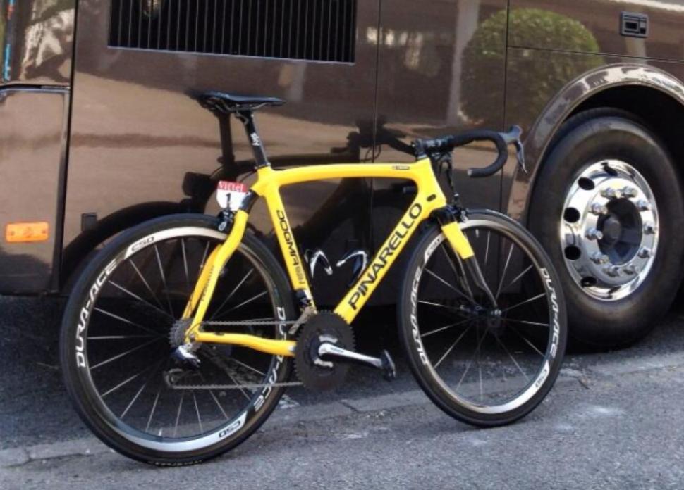 2013 Chris Froome yellow tdf bike 