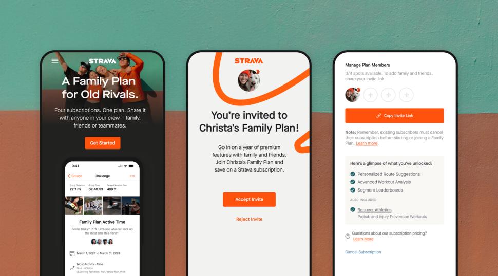 2024 Strava Family Plan subscription