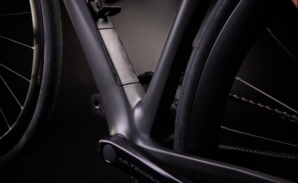 2024 Cipollini Itaca road bike downtube storage compartment