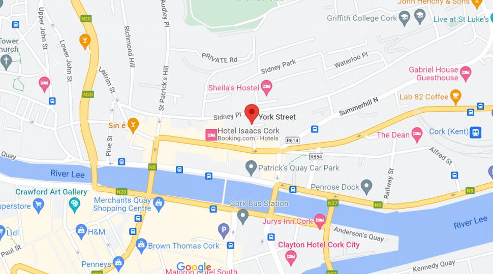 York Street, Cork (Google Maps)