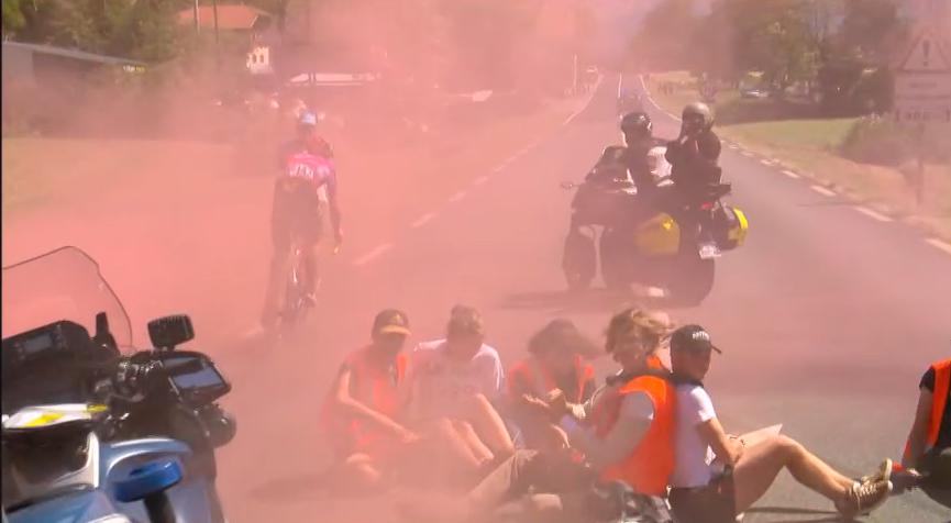 Tour de France continues after stage 10 protest briefly neutralises race