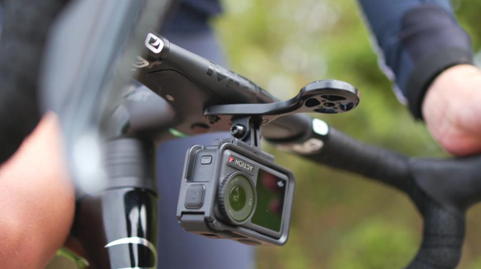 2024 DJI Osmo Action 4 camera on bike close