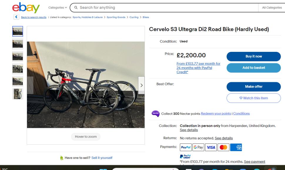 Selling a bike store on ebay