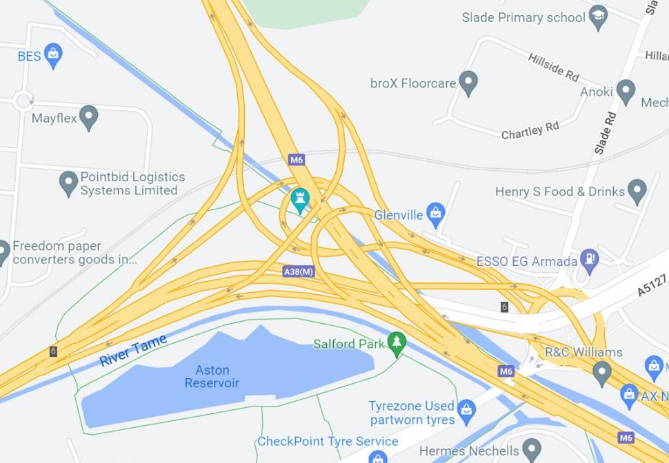 Spaghetti Junction on Google Maps