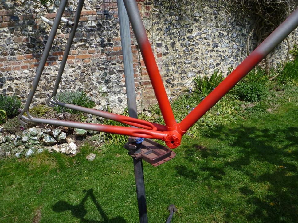 repainting bike frame
