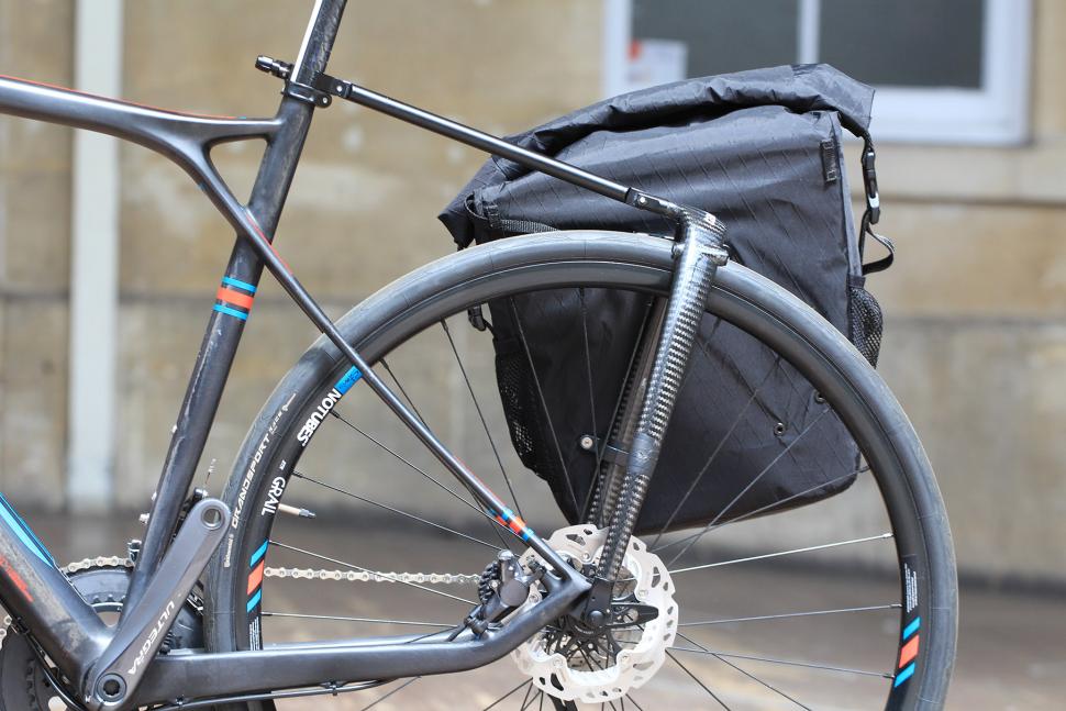 bike rack and panniers