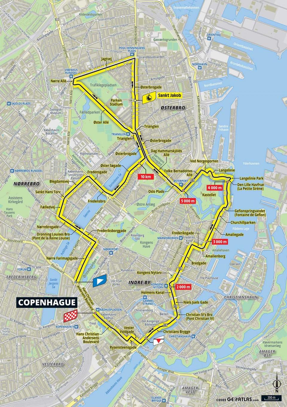 TdF 2022 Stage 01 map