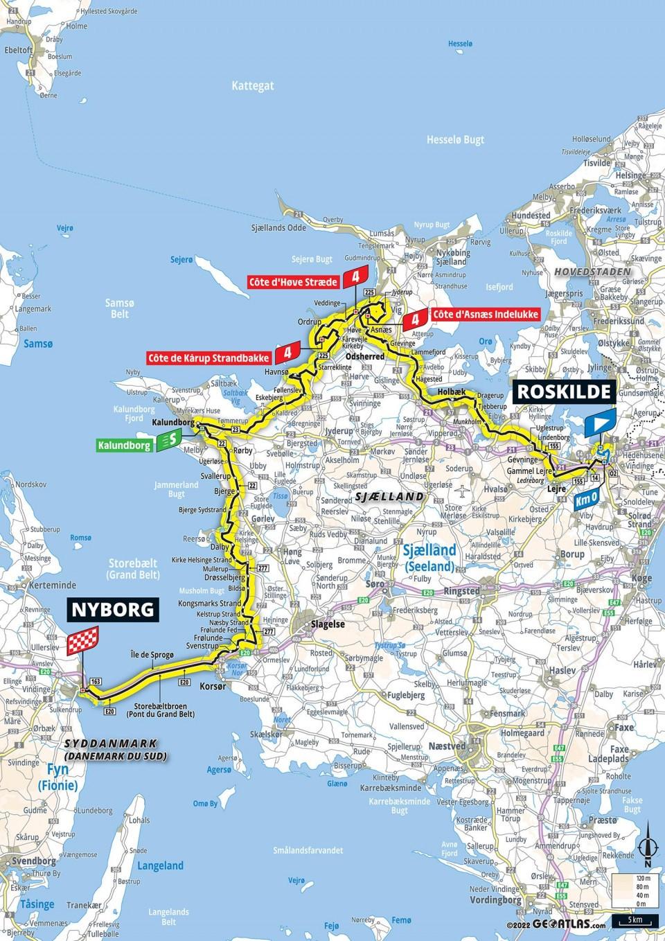 TdF 2022 Stage 02 map