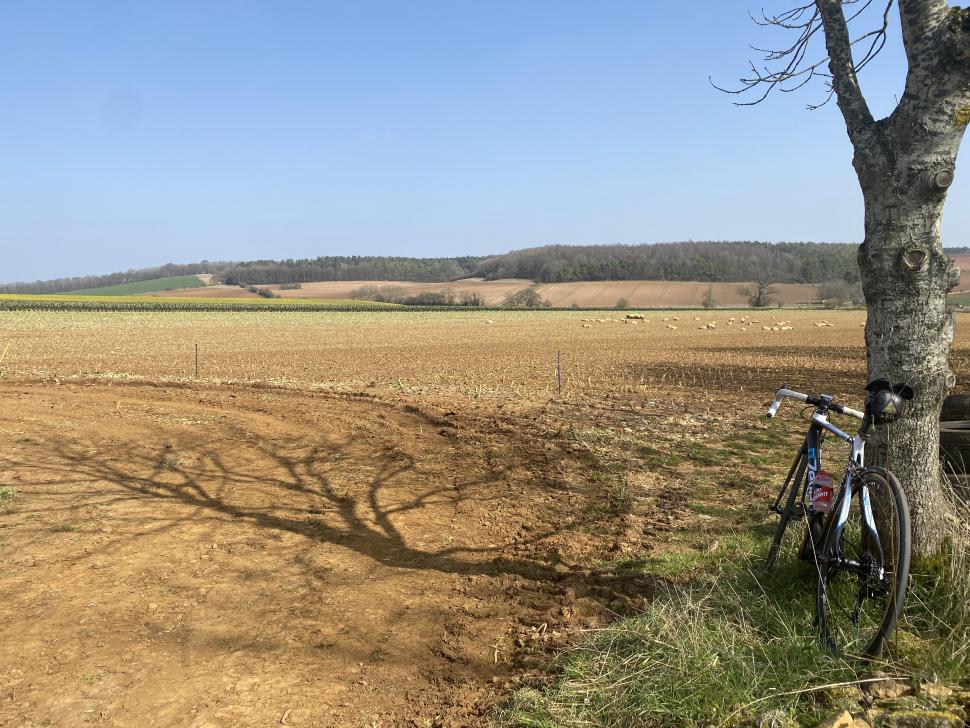 Emma komoot coffee ride - Top of Stanway.JPG