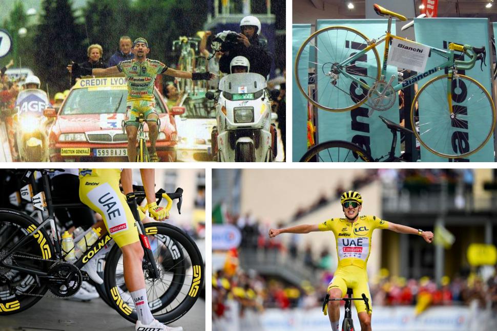 The Tour de France bikes that won on the Plateau de Beille in 1998 and 2024 - July 2024