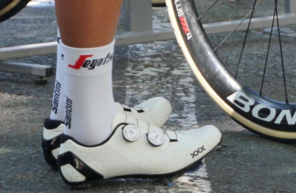 New Bontrager XXX shoes at the Tour de 