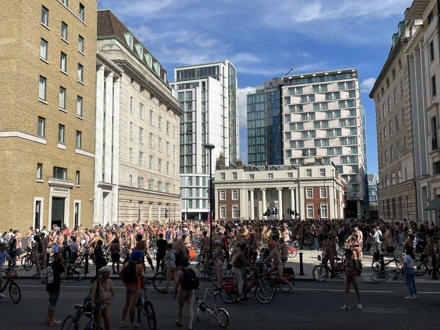 Hundreds Take To Londons Streets For World Naked Bike Ride Video Roadcc 