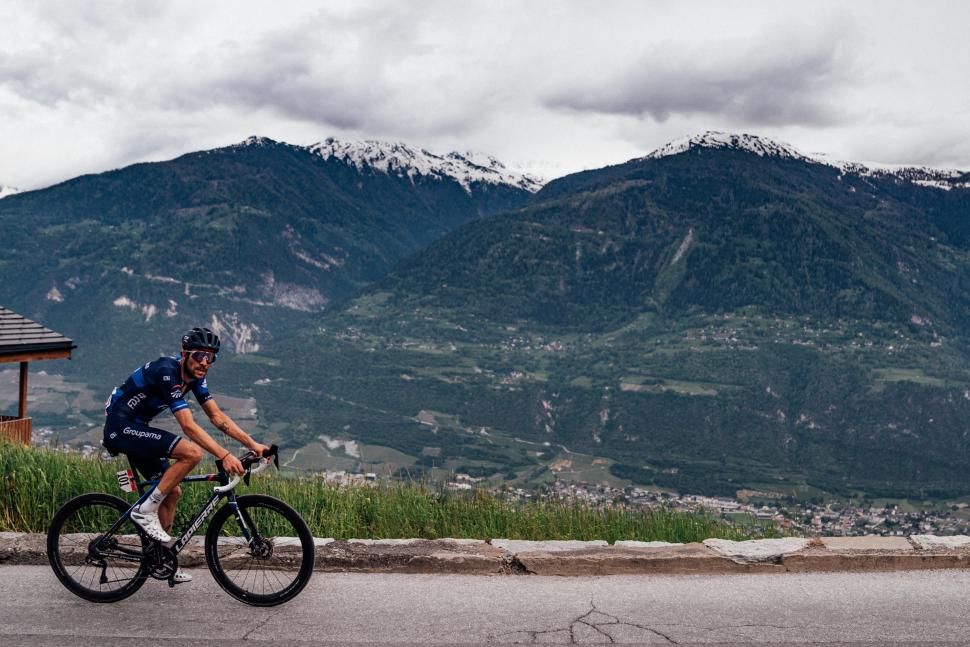 Thibaut Pinot, stage 13, 2023 Giro d’Italia (Zac Williams/SWpix.com)