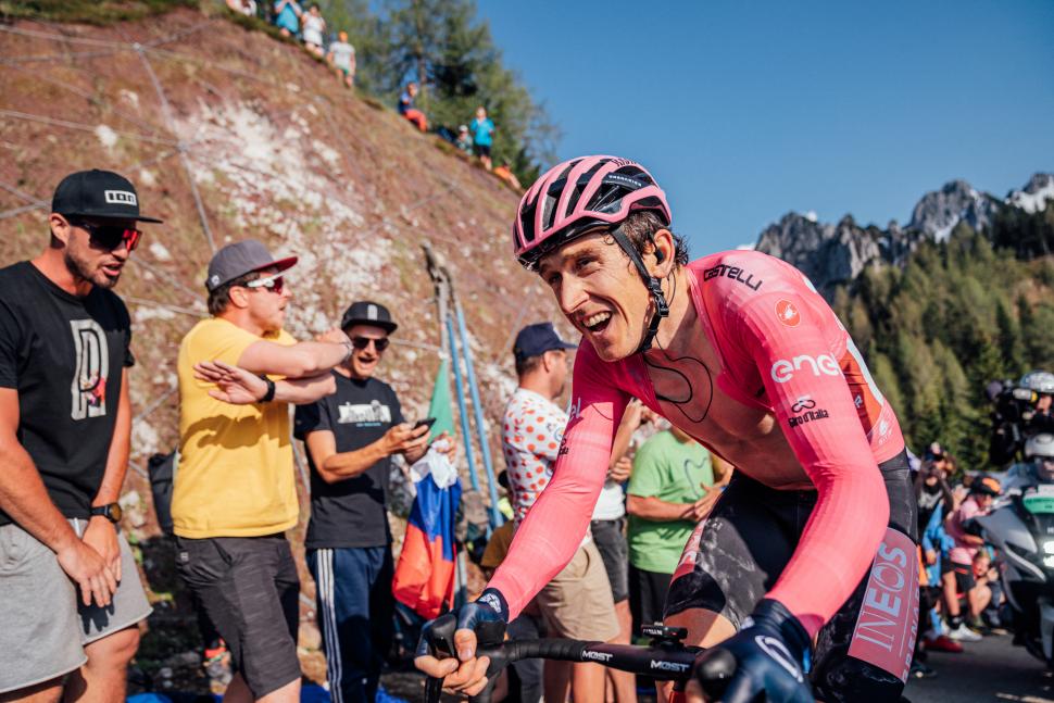 Geraint Thomas, stage 20 of the 2023 Giro d’Italia (Zac Williams/SWpix.com)