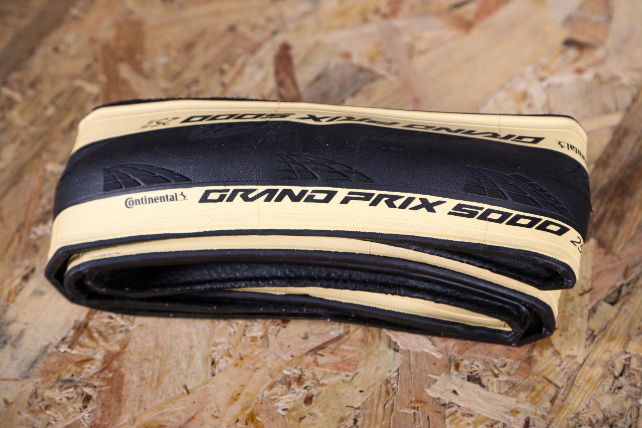 The Grand Prix 5000 cream sidewall tire is back! Continental