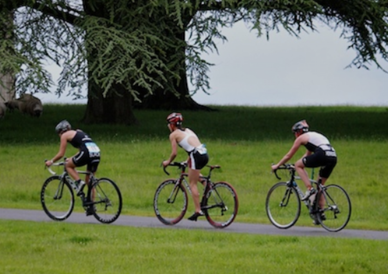 people cycling