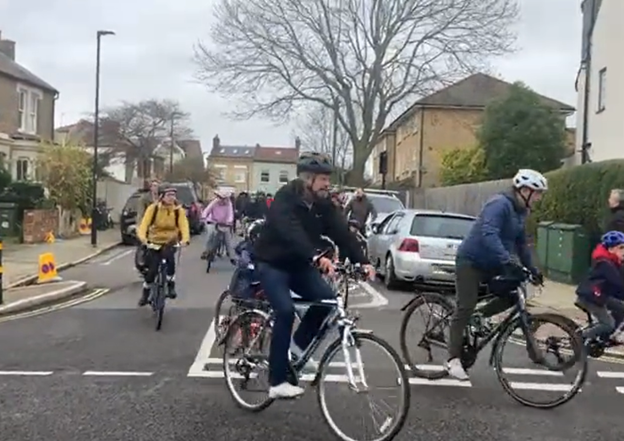 What kind of society do we live in that criticises children cycling?”  Community bike ride branded “insensitive” and “entitled”; Cycle lane plans  “recipe for disaster” for reversing drivers; Claims bike lane made