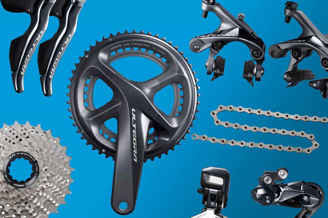 shimano road bike groupset list