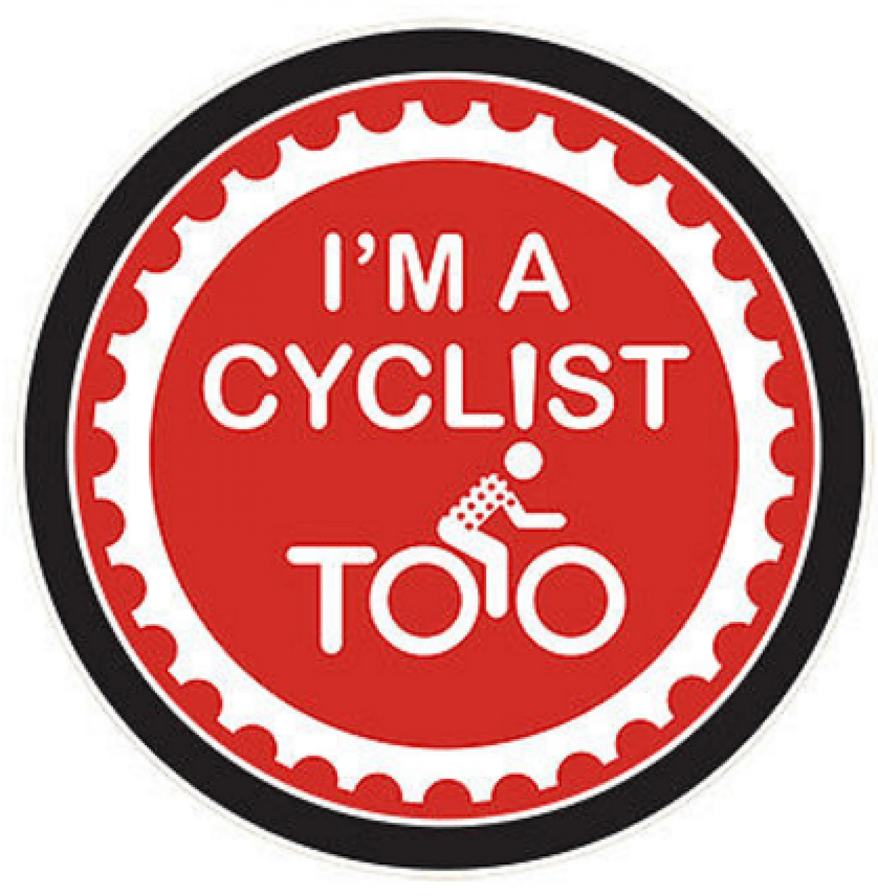 Funny Mole Cyclist Car Bumper Sticker Decal 5'' x 5''