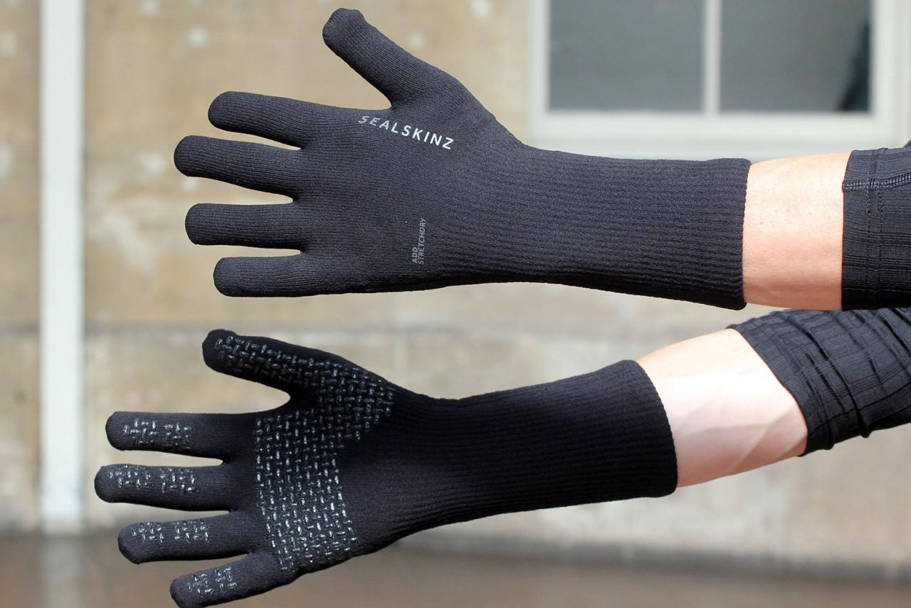 Details about   Mens Sealskinz ultra grip waterproof gloves with merino wool Hi-Vis 6 