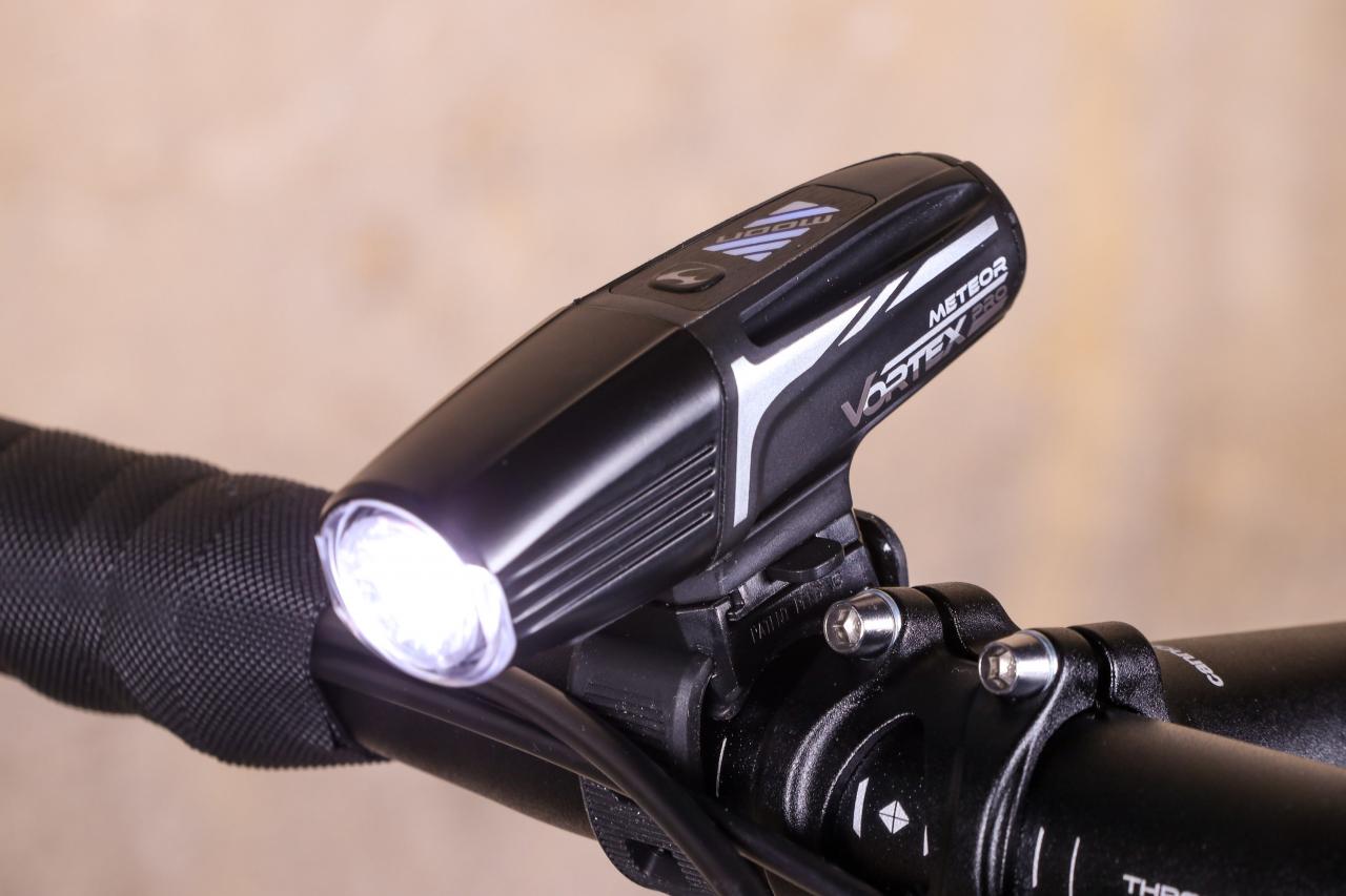 two front zoom lens light & rear rubber five 5 led bike lights set kit MTB BMX 