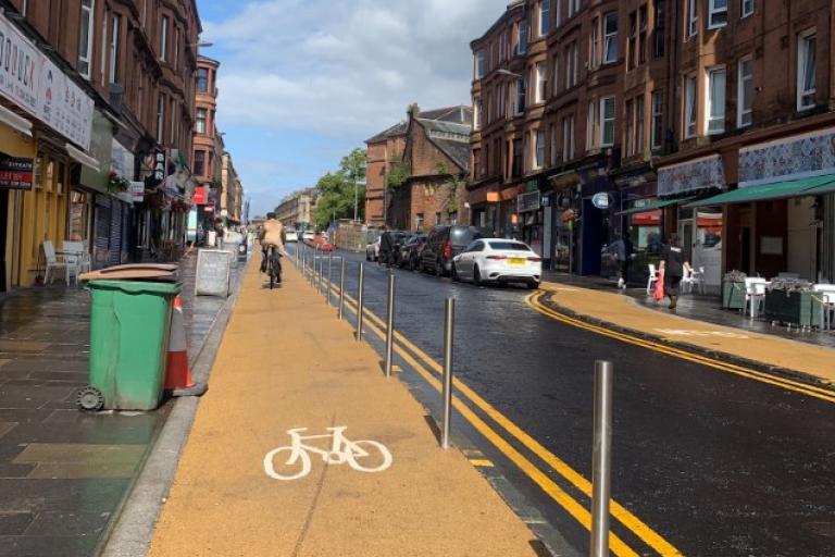 Byres Road cycle lane, Glasgow (Blair Anderson)