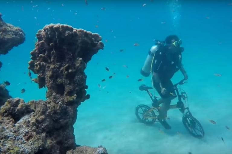 underwater cycling