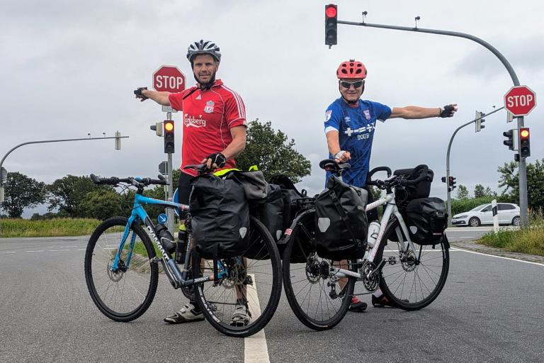 Norwegian Ipswich Town fan cycling to first game of season against Liverpool (Richie Wiik)