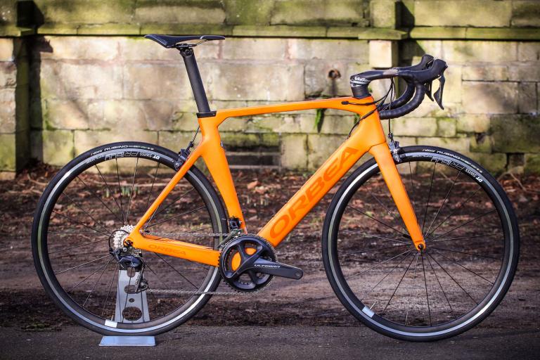 orange aero bike