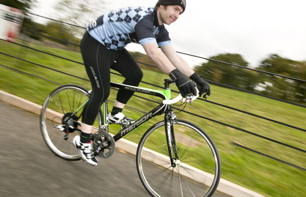 Merida launch – Tony rides the Scultura Evo