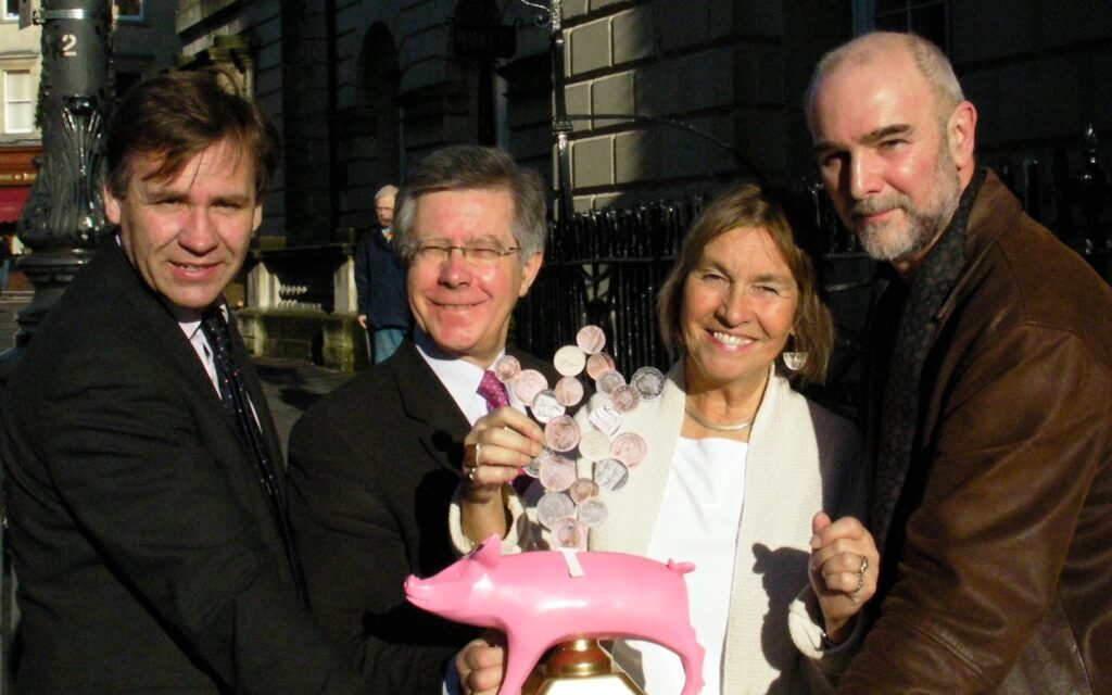 King Bladuds Pigs – Gitte Dawson and Malcolm Shepherd of Sustrans