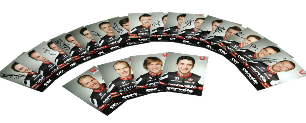 Cervelo test team signed cards