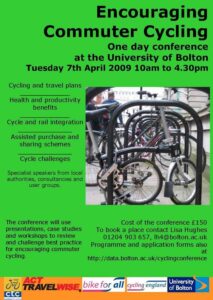 Encouraging Cycle Commuting one day conference 7 April