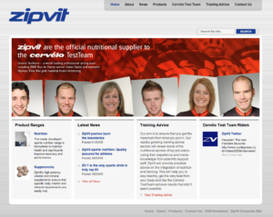 ZipVitsport homepage