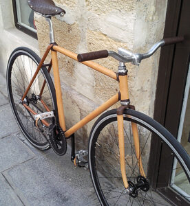 Leather bike by Jacques Ferrand