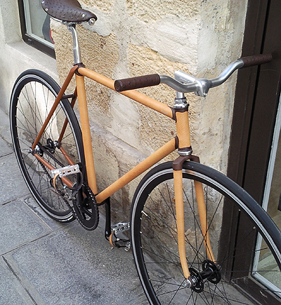 Leather bike by Jacques Ferrand